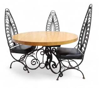 Mid Century Wrought Iron Kitchen Set - 5