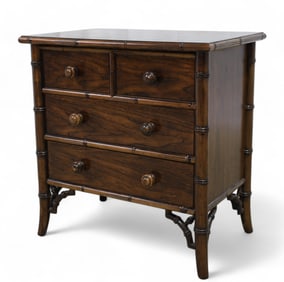 Century Faux Bamboo Mini Chest