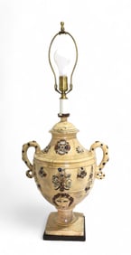 Italian Pottery Urn Lamp