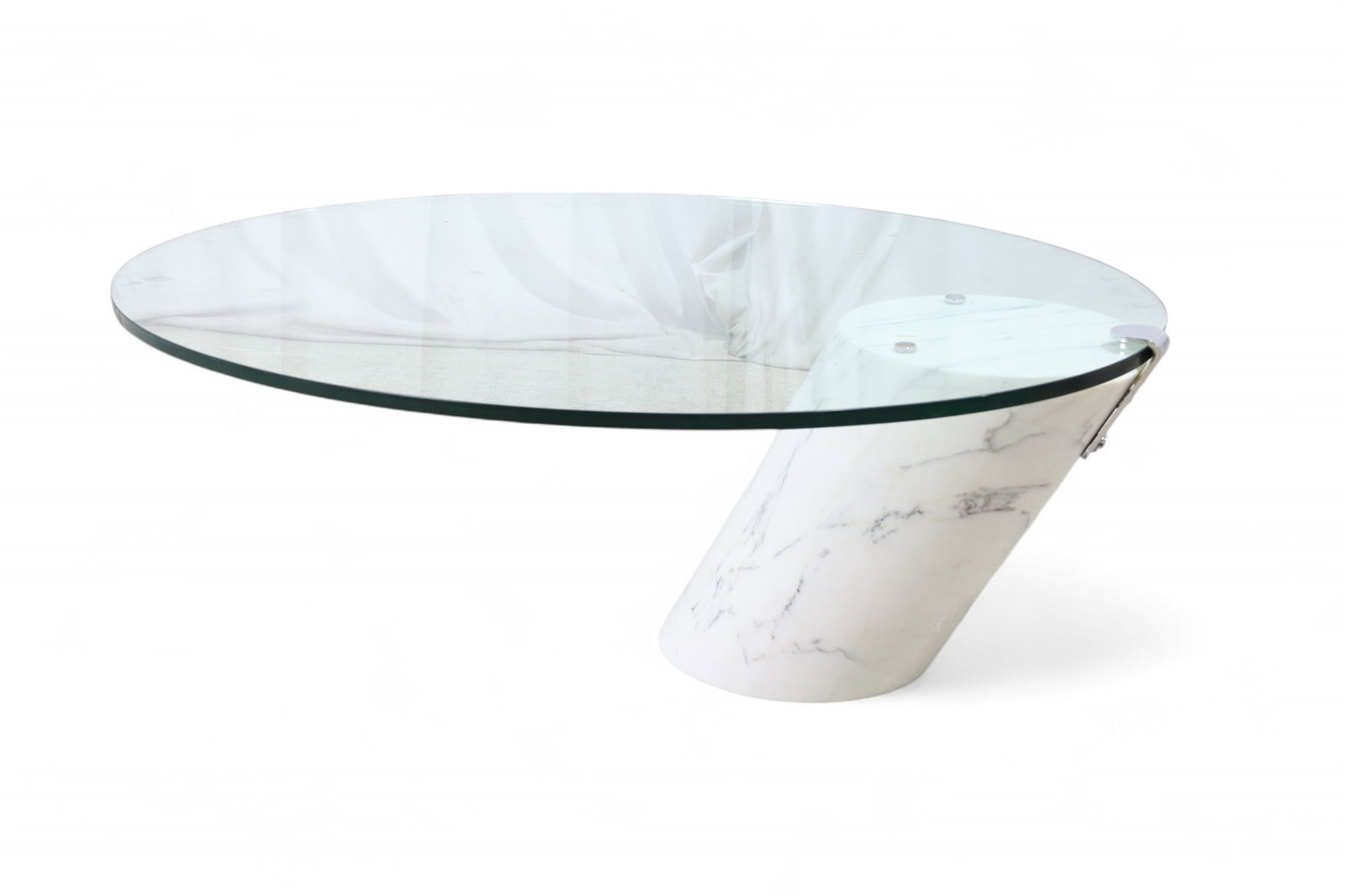 K1000 Glass & Marble Cantilever Coffee Table (1 of 9)