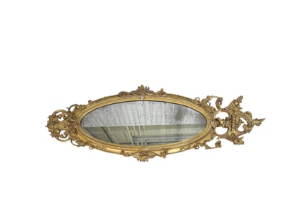 Rococo Revival Carved Gilt Mirror