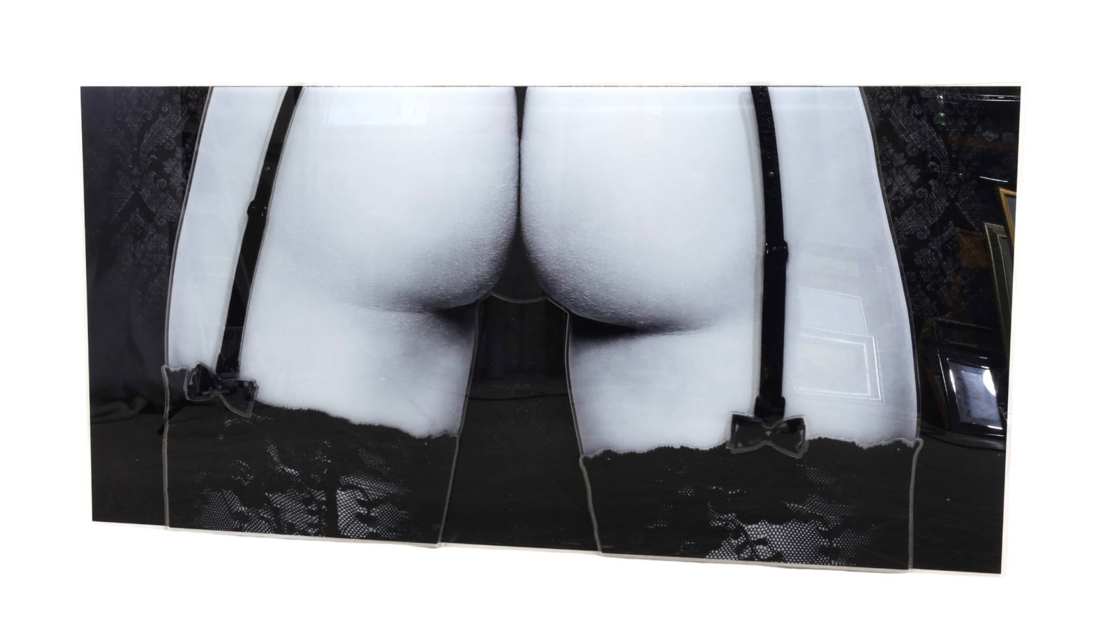 Michala Brincker - Lucite Wall Sculpture: A Michala Brincker lucite wall sculpture depicitng the back image of a woman. Signed and numbered, 1/20 Dimensions:32x63x1