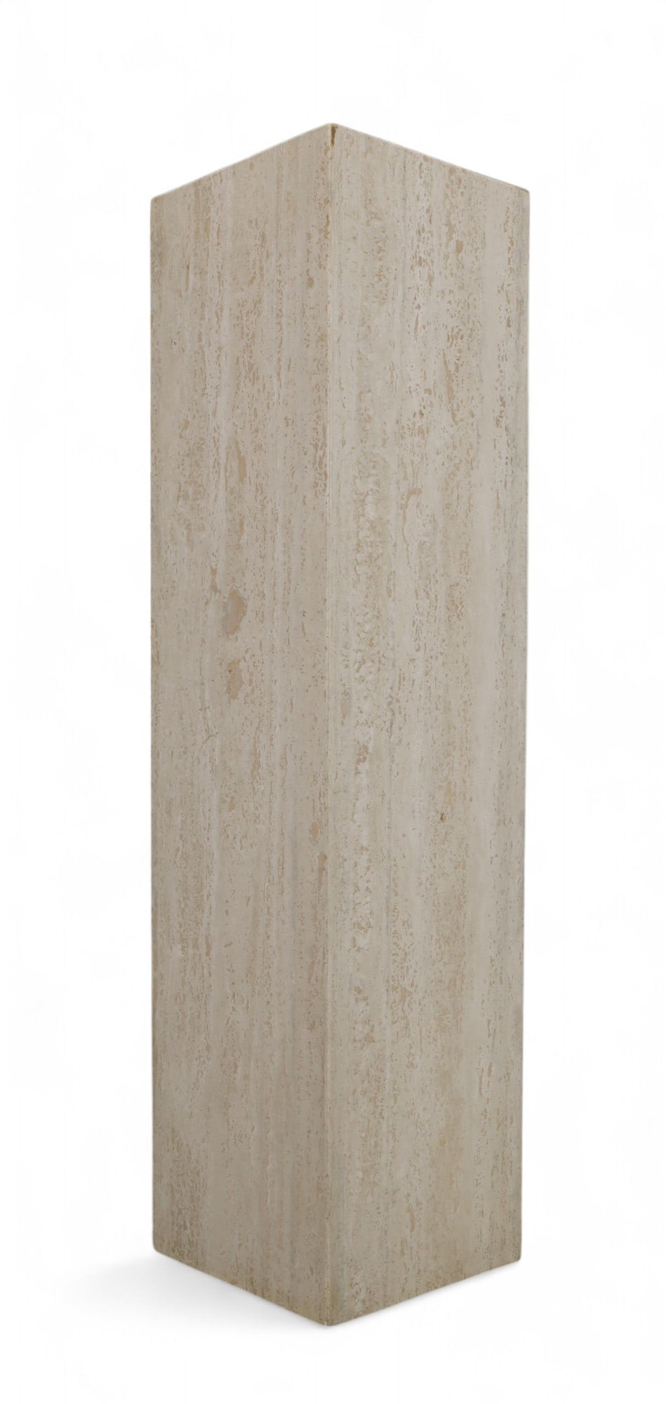 Travertine High Pedestal: A high travertine pedestal Dimensions:48x12