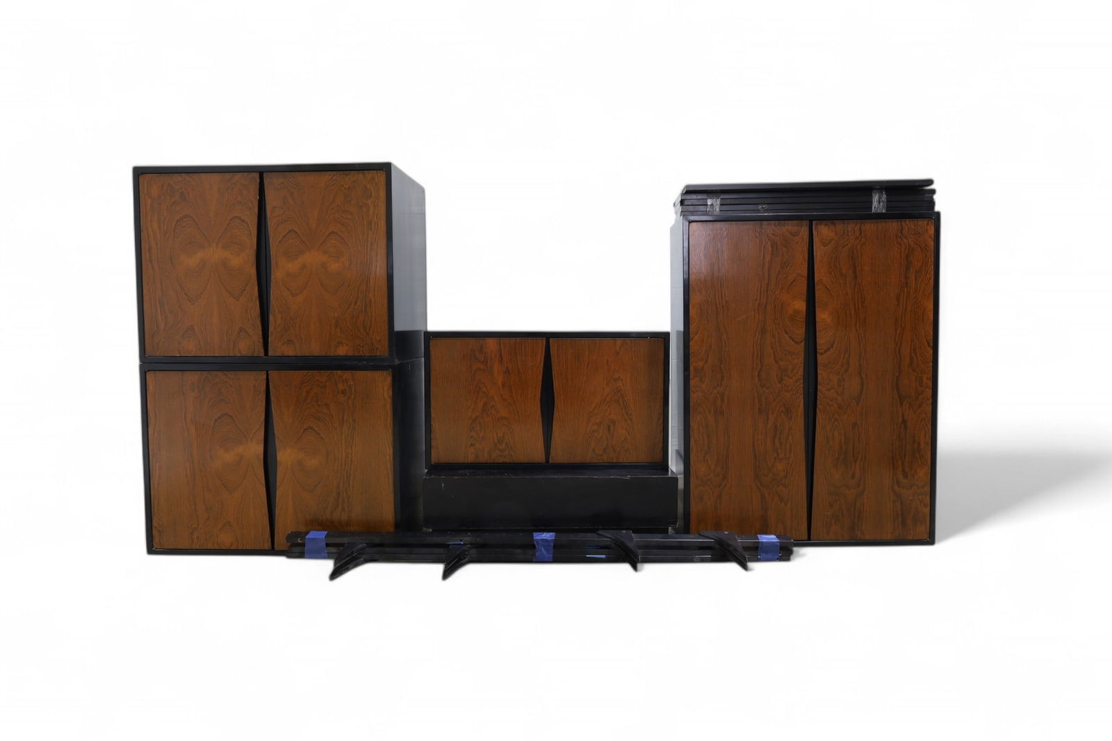 Mid Century Ebony & Rosewood Wall Unit (1 of 11)