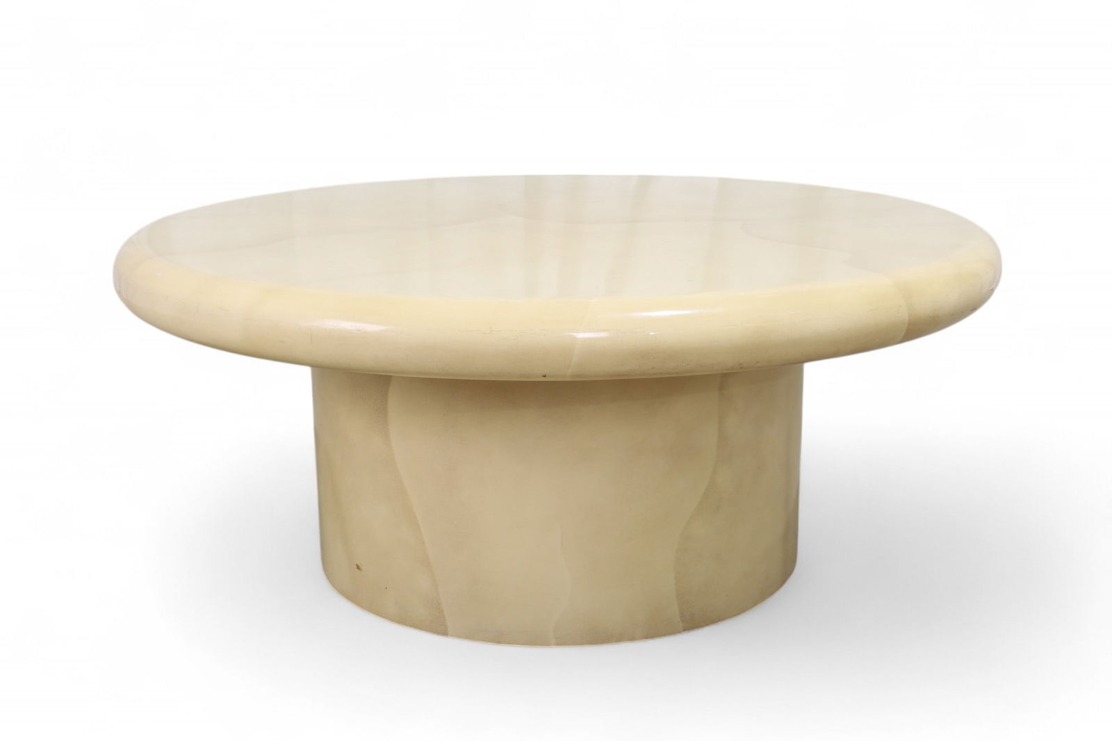 Karl Springer Style Faux Goatskin Coffee Table (1 of 10)