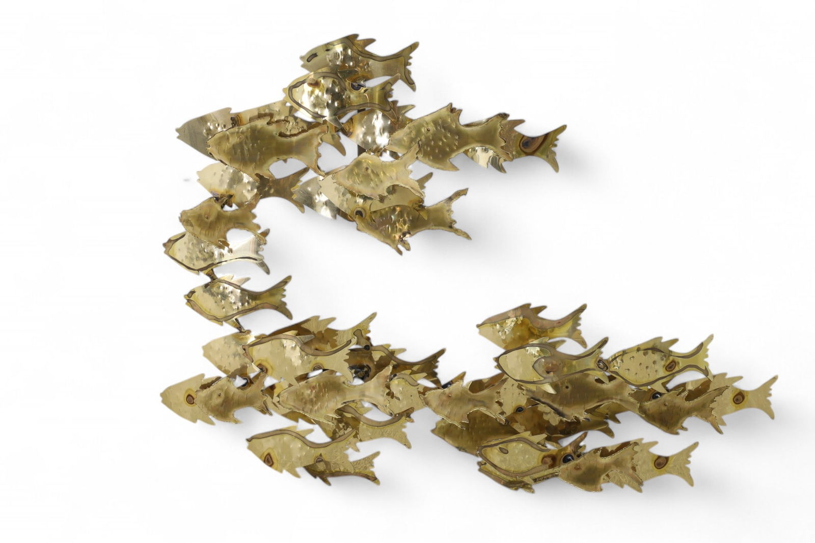 Signed C Jere - Brass School of Fish (1 of 5)