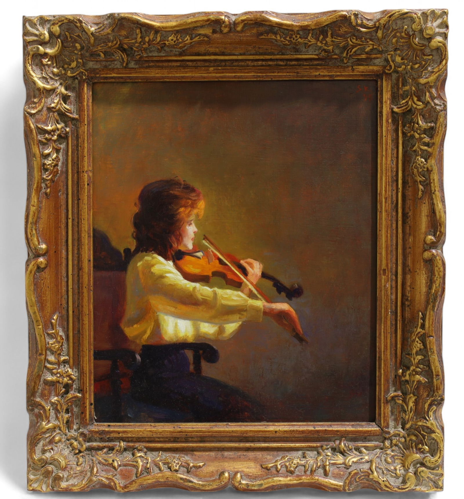 Signed Salomon Kadosche Oil on Board (1 of 7)