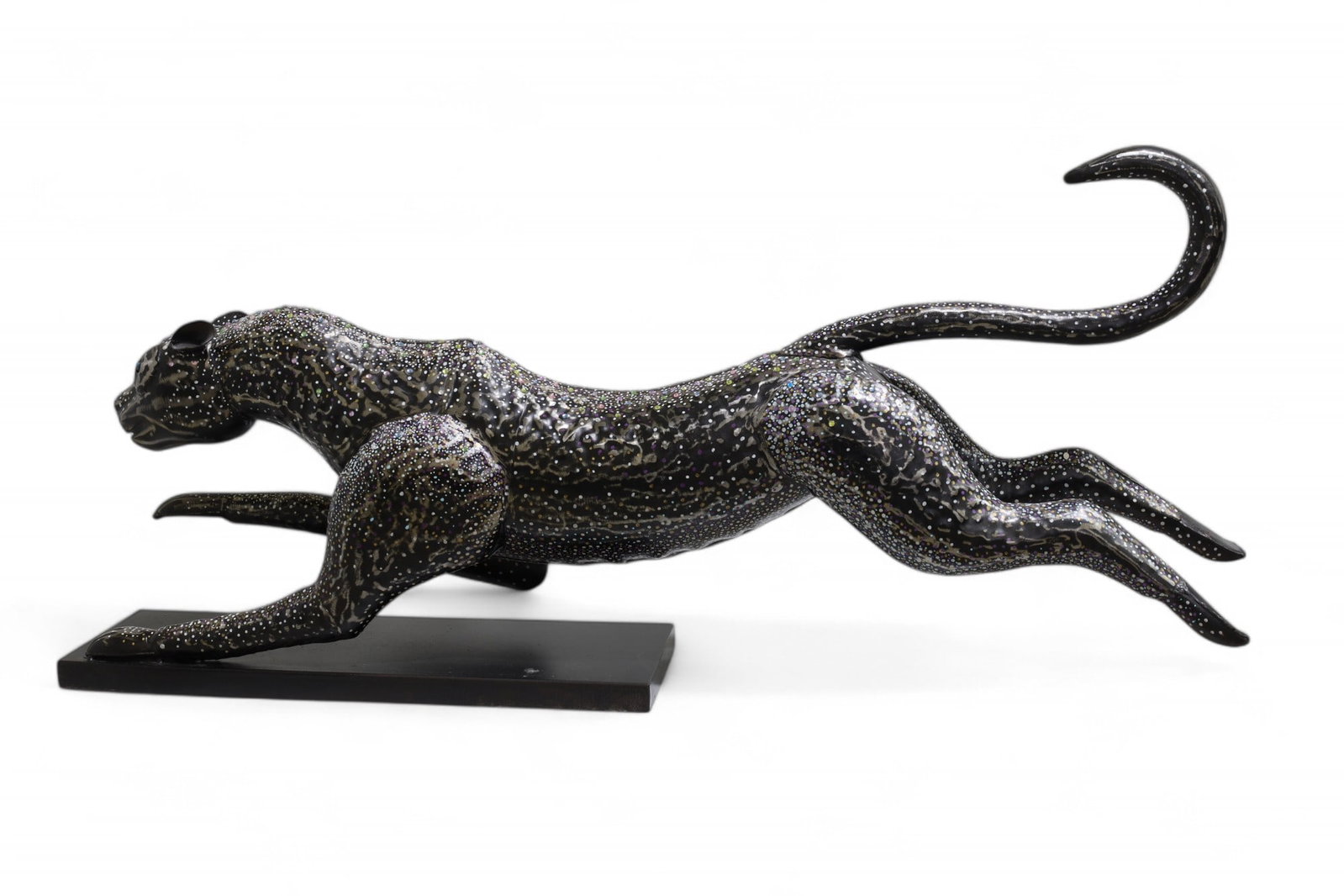 Metal Cougar: Metal Cougar signed C. Heathey Dimensions:13x44x6