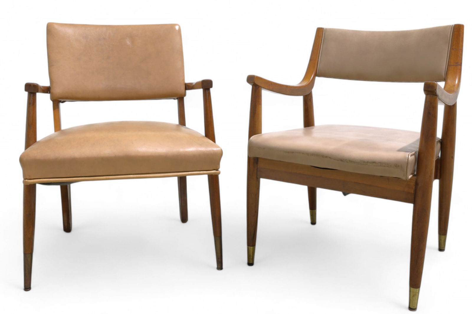 Sculpted Walnut Arm Chairs - 2 (1 of 11)