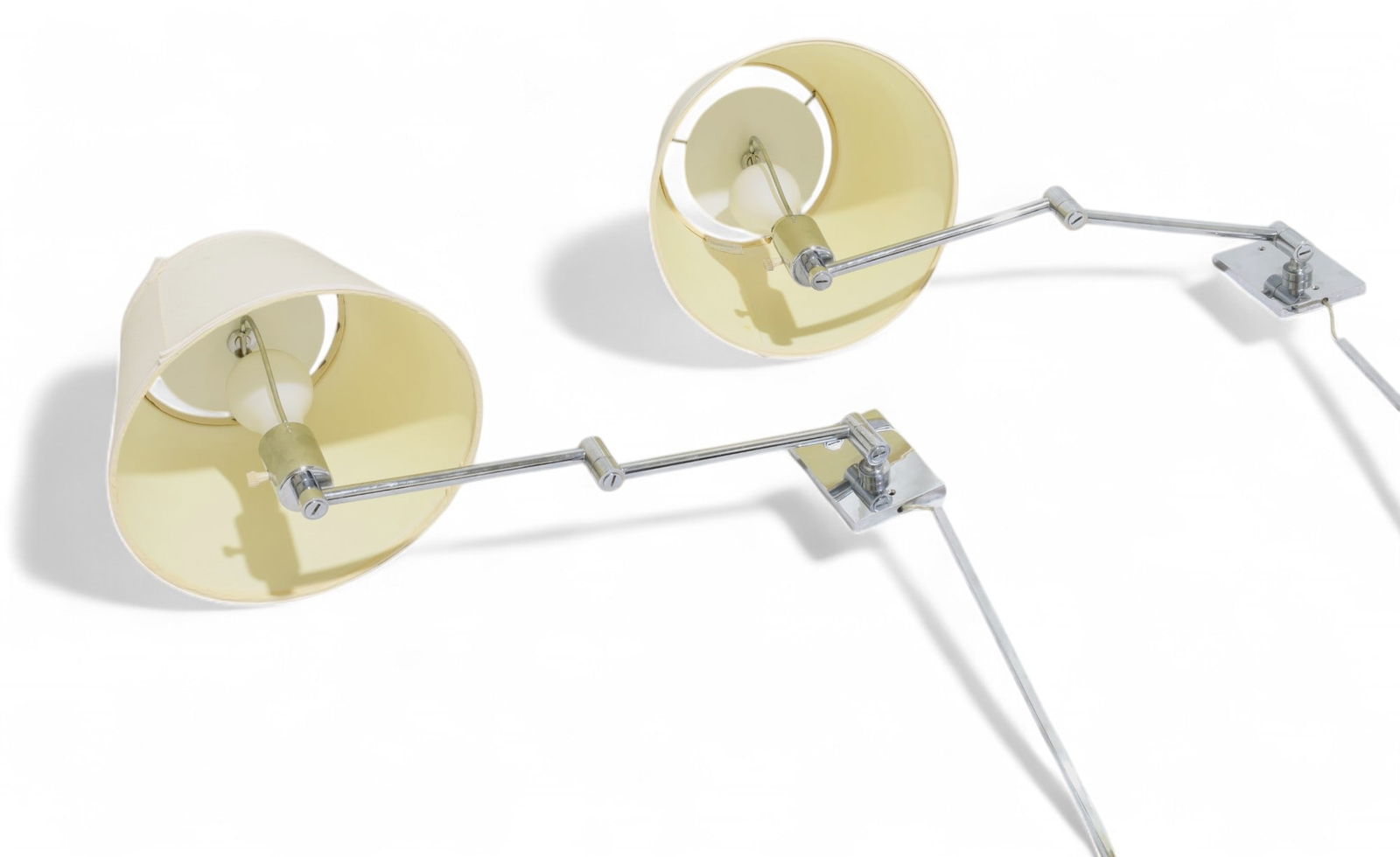 Signed Hansen Chrome Swivel Sconces - Pair (1 of 8)