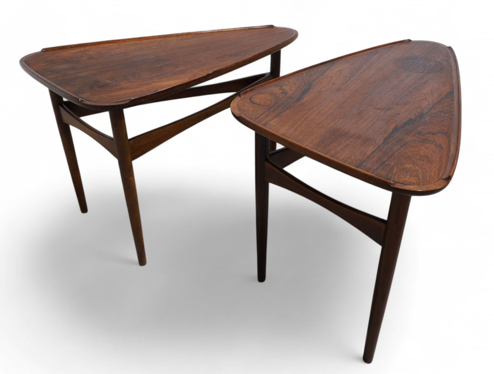 Erik Kolling Andersen -Triangle End Tables - Pair (1 of 10)
