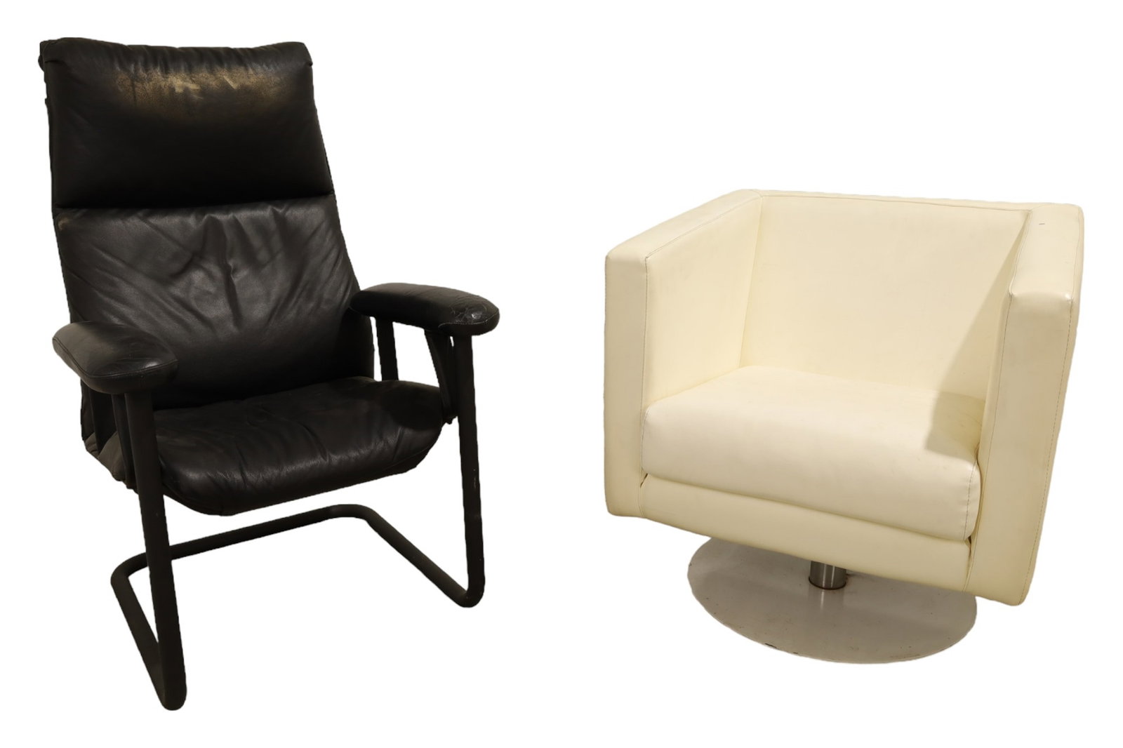 Post Modern Cube Chair & Cantilever Chair (1 of 9)