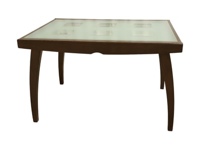 Calligaris Frosted Glass Extensions Table