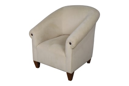 Mid Century Style Suede Club Chair