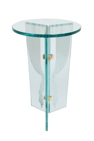 Pace (Attr.) Etched Glass Pedestal
