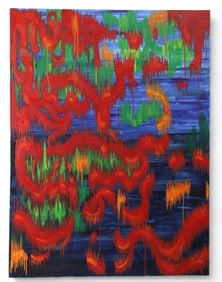 Abstract Oil on Canvas