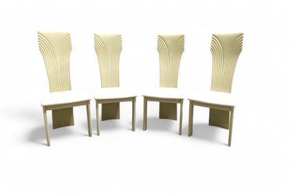 1980's Lacquer Dining Chairs - 4