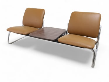 Chrome Table and Chair Set