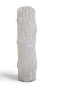 White Art Glass Vase