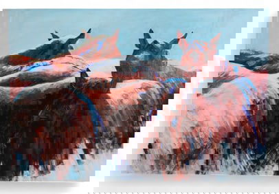 Equestrian Print on Canvas