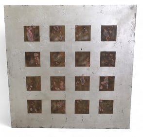 Abstract Square Oil  on Canvas