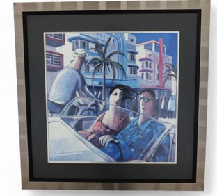 Cruising in Miami Framed Print