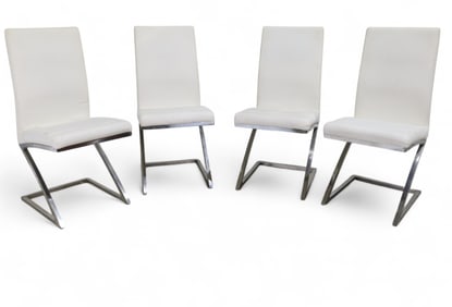 Cantilever Chrome Chairs - 4