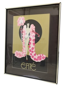 Erte Print Framed and Matted