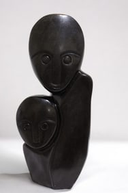 Factor Ziira - Black iron Stone Sculpture
