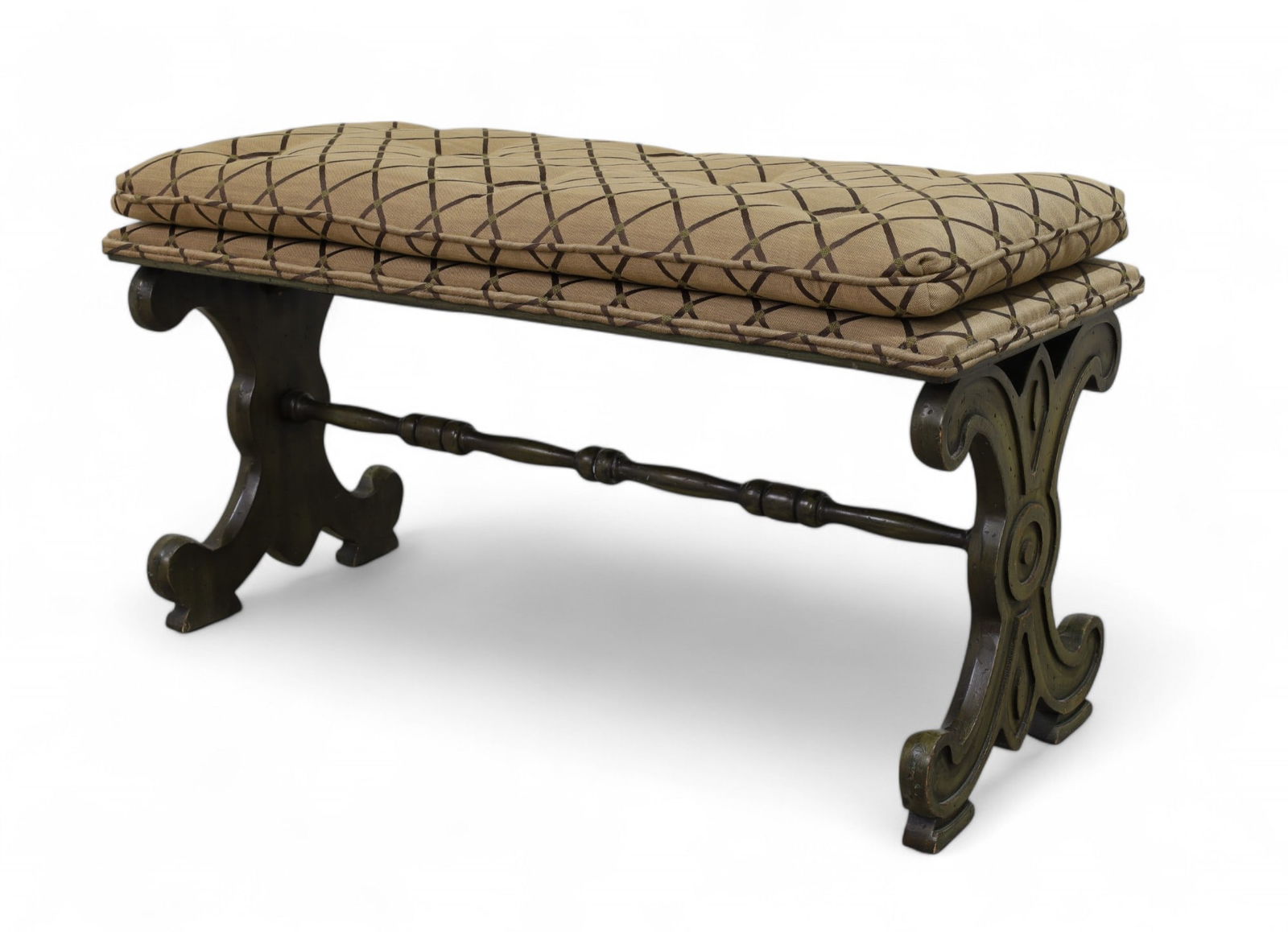 Italian Style Painted Bench (1 of 9)