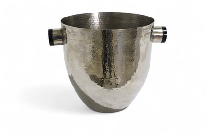 Hammered Stainless Steel Ice Bucket