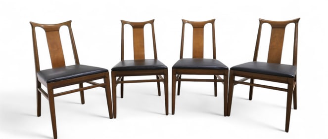 Mid Century Walnut Dining Chairs - 4