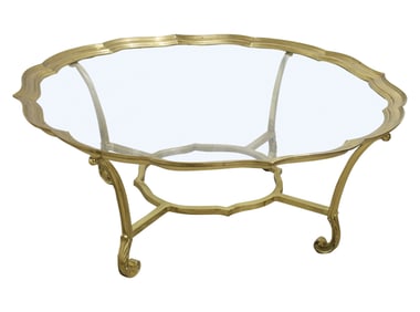 Solid Brass Italian Coffee Table