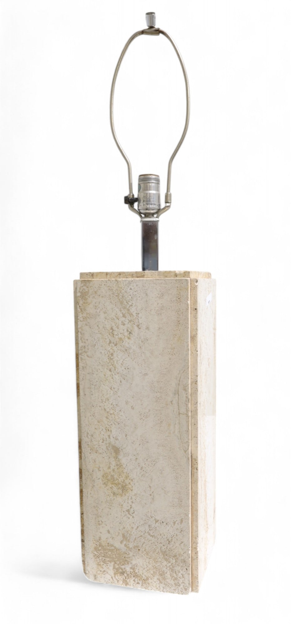 Mid Century Modern Travertine Lamp (1 of 12)