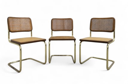 Brass Finish Cesca Chairs - 3