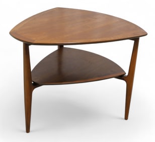 Heritage Henredon Walnut 2 tier Table
