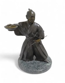 Japanese Bronze Samurai Warrior