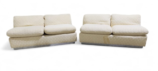 Mid Century Love Seats - Pair