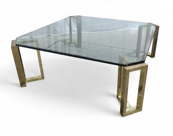 Brass & Glass Coffee Table