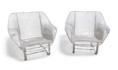 Russell Woodard Sculptura Spring Chairs - Pair