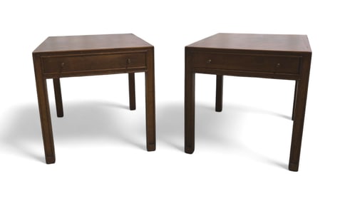 Mount Airy Walnut End Stands - Pair