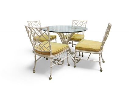 Phyllis Morris (Attr.) Faux Bamboo Dining Set