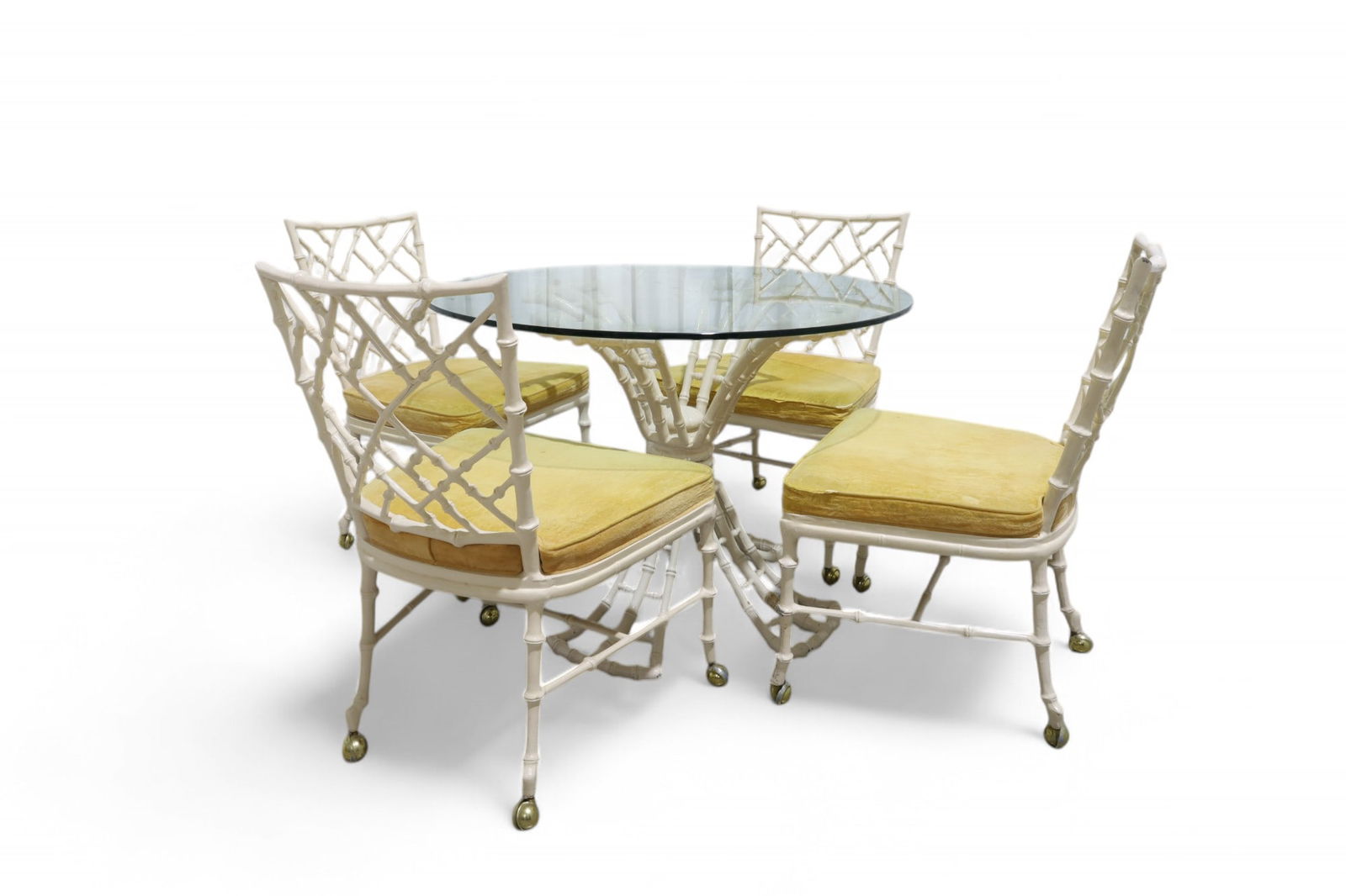 Phyllis Morris (Attr.) Faux Bamboo Dining Set (1 of 10)