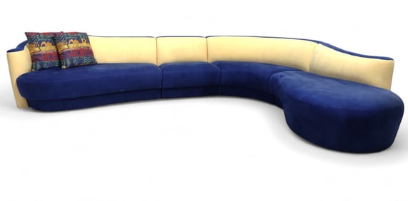 Mid Century Style Serpentine Sofa