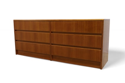 Six Drawer Teak Dresser