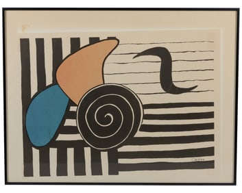 Signed Abstract Lithograph