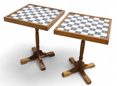 Tile Top End Tables - Pair