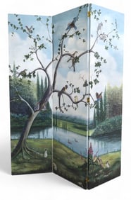 Maitland Smith Hand Painted Screen