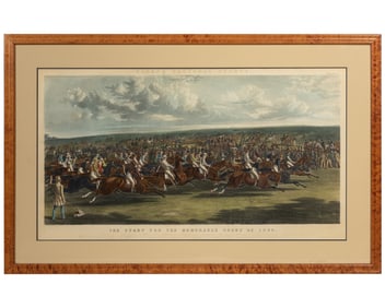 1844 Horse Race Engraving