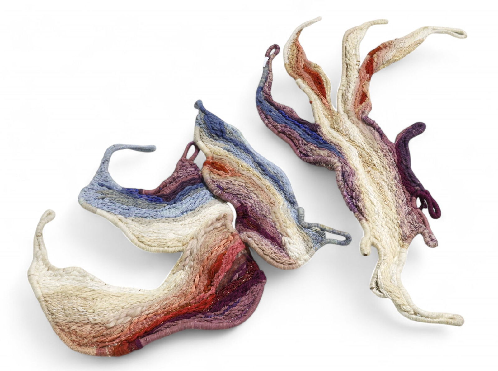 Signed 2-Part Woven Wall Hanging (1 of 11)